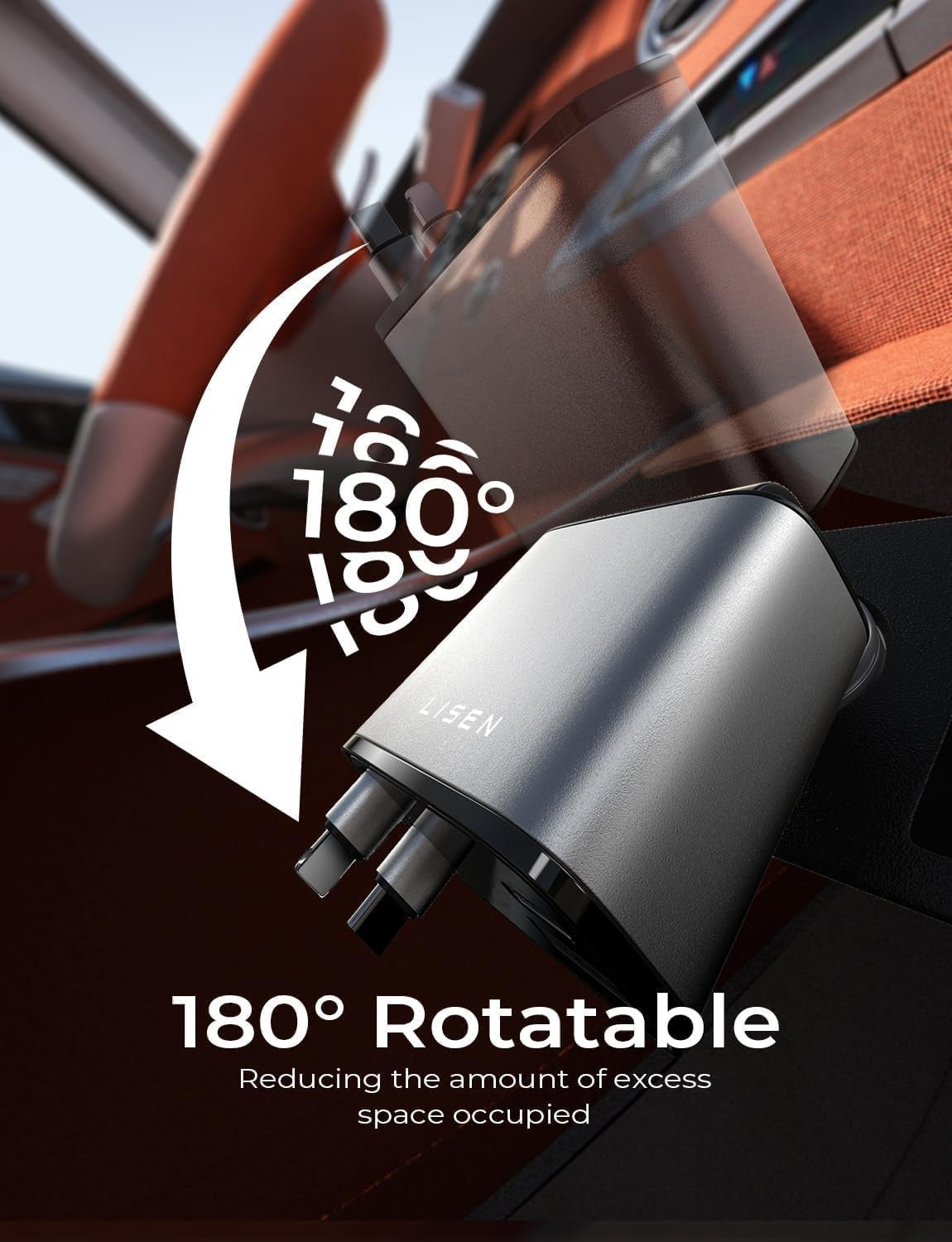 Retractable Car Charger, 69W USB C Car Accessories Adapter for Iphone 16 USB C Charger Fast Charging, Toyota Tacoma Accessories, Travel Essentials Gifts for Women Men, for Iphone 16 Pro Max 15