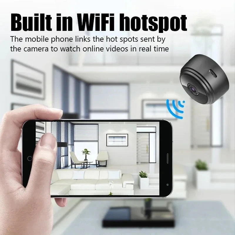 A9 Wireless Mini WiFi Camera - Smart Home Security and Monitoring Solution for Infants and Pets